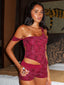 ROC TOP DEEP RED Crop Top 