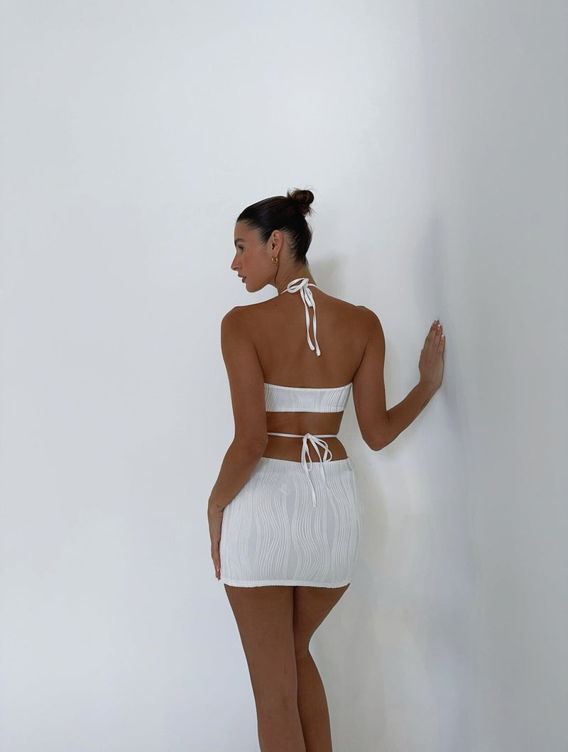 OCEANA CROP TOP WHITE - OUTCAST EXCLUSIVES Crop Top 