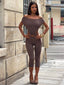 BIBIANA CAPRI JUMPSUIT BROWN Jumpsuit 