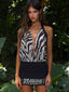 YOKO MINI DRESS ZEBRA Mini Dress 