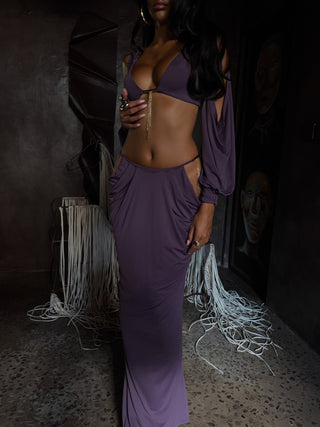 HADASA MAXI SKIRT PURPLE Maxi Skirt 