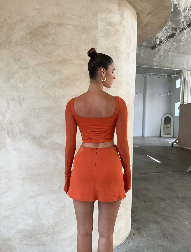 ROWAN MINI SKIRT ORANGE Mini Skirt 