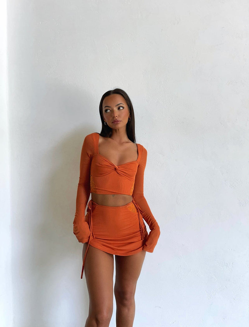 ROWAN MINI SKIRT ORANGE Mini Skirt 