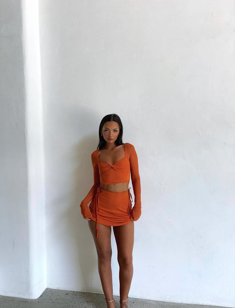 ROWAN MINI SKIRT ORANGE Mini Skirt 