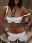 YASMINE TOP WHITE Crop Top 