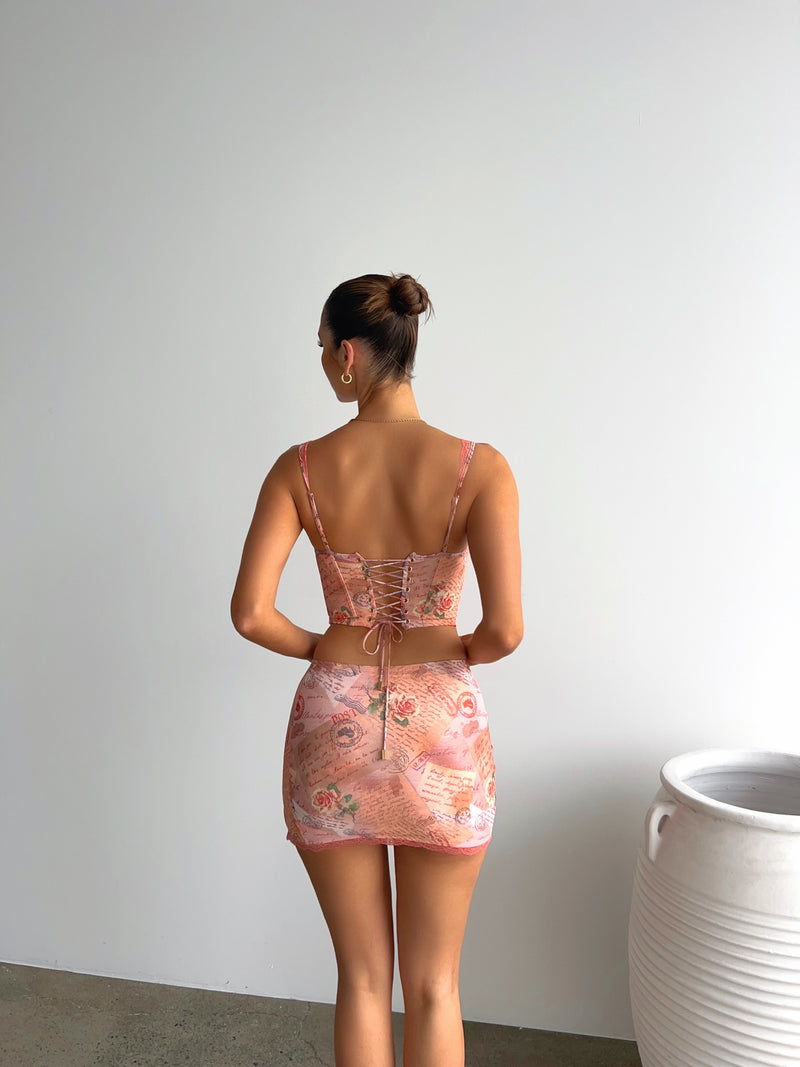 CHIA PRINTED MINI SKIRT - OUTCAST EXCLUSIVES Mini Skirt 