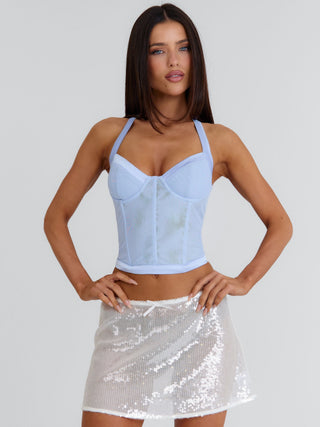 CHLOEY MINI SKIRT WHITE Mini Skirt 