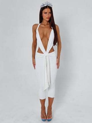 ISABELA CAPRI JUMPSUIT WHITE Jumpsuit 