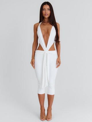 ISABELA CAPRI JUMPSUIT WHITE Jumpsuit 