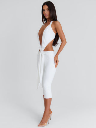 ISABELA CAPRI JUMPSUIT WHITE Jumpsuit 