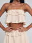 ISIDORA TOP BEIGE Crop Top 
