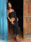 ITZELI TOP BLACK Crop Top 
