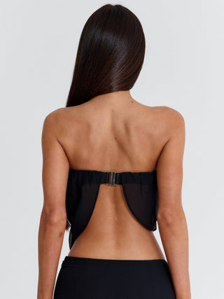 ITZELI TOP BLACK Crop Top 
