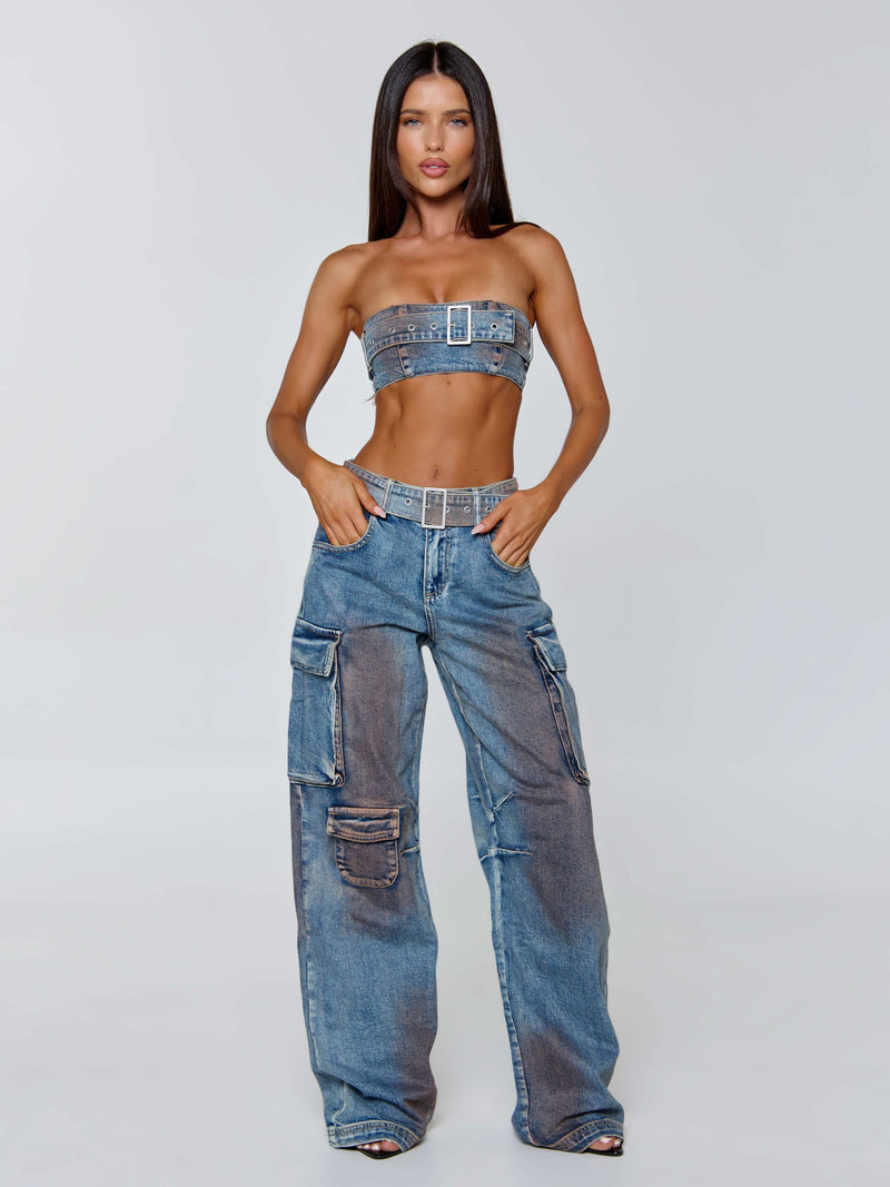 JACINTA CARGO DENIM Cargo Pants 