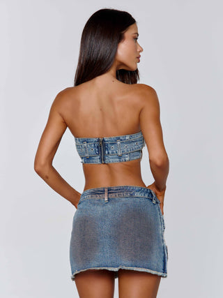 JACINTA MINI SKIRT DENIM Mini Skirt 