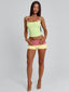 JACQUELINE TOP LIME Crop Top 