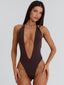 JAHLI TWO PIECE MINI DRESS BROWN Mini Dress 