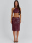 JAMEELA CROP TOP BURGUNDY Crop Top 