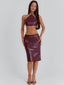 JAMEELA CROP TOP BURGUNDY Crop Top 
