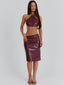 JAMEELA CROP TOP BURGUNDY Crop Top 