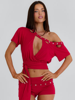 JANIYA CROP TOP RED Crop Top 
