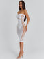 JEMIMAH MIDI DRESS WHITE Midi Dress 