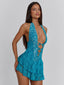 JENNA MINI DRESS TEAL Mini Dress 