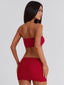 JILLIAN MINI SKIRT RED Mini Skirt 