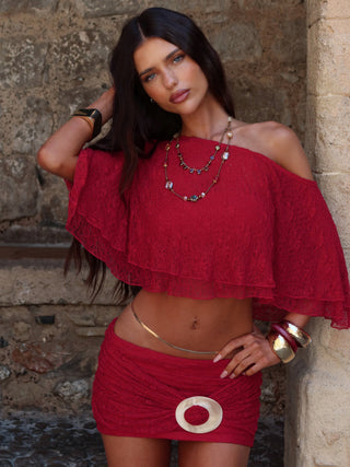 JILLIAN TOP RED Crop Top 