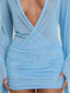 JOLENE MINI DRESS BLUE Mini Dress 