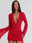 JOLENE MINI DRESS RED Mini Dress 