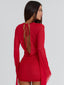 JOLENE MINI DRESS RED Mini Dress 