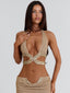JOSEPHENE CROP TOP GOLD Crop Top 