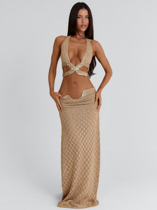 JOSEPHENE CROP TOP GOLD Crop Top 