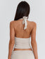 JOVIE TOP BEIGE Crop Top 