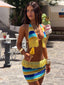 JULEAH CROP TOP YELLOW STRIPE Crop Top 