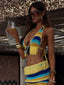 JULEAH CROP TOP YELLOW STRIPE Crop Top 