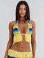 JULEAH CROP TOP YELLOW STRIPE Crop Top 
