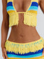 JULEAH CROP TOP YELLOW STRIPE Crop Top 