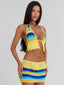 JULEAH MINI SKIRT YELLOW STRIPE Mini Skirt 