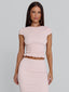 JUNIE TOP BABY PINK Crop Top 