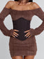 JUNO MINI DRESS BROWN Mini Dress 
