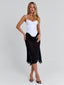 KAILEN MIDI DRESS WHITE BLACK Midi Dress 