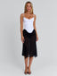 KAILEN MIDI DRESS WHITE BLACK Midi Dress 