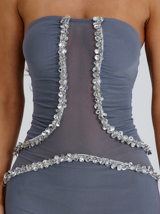 KAISHA MAXI DRESS STEEL GREY Maxi Dress 