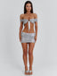 KALISHA TWO PIECE MINI DRESS SILVER Mini Dress 