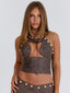 KAMARIS CROP TOP BROWN Crop Top 