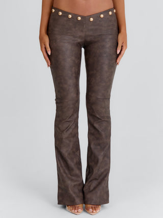 KAMARIS PANTS BROWN Pants 