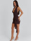 KAMILLA MINI DRESS BROWN Mini Dress 