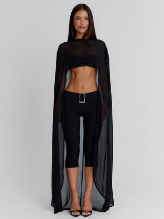 CHEYENE CAPRI PANTS BLACK Pants 